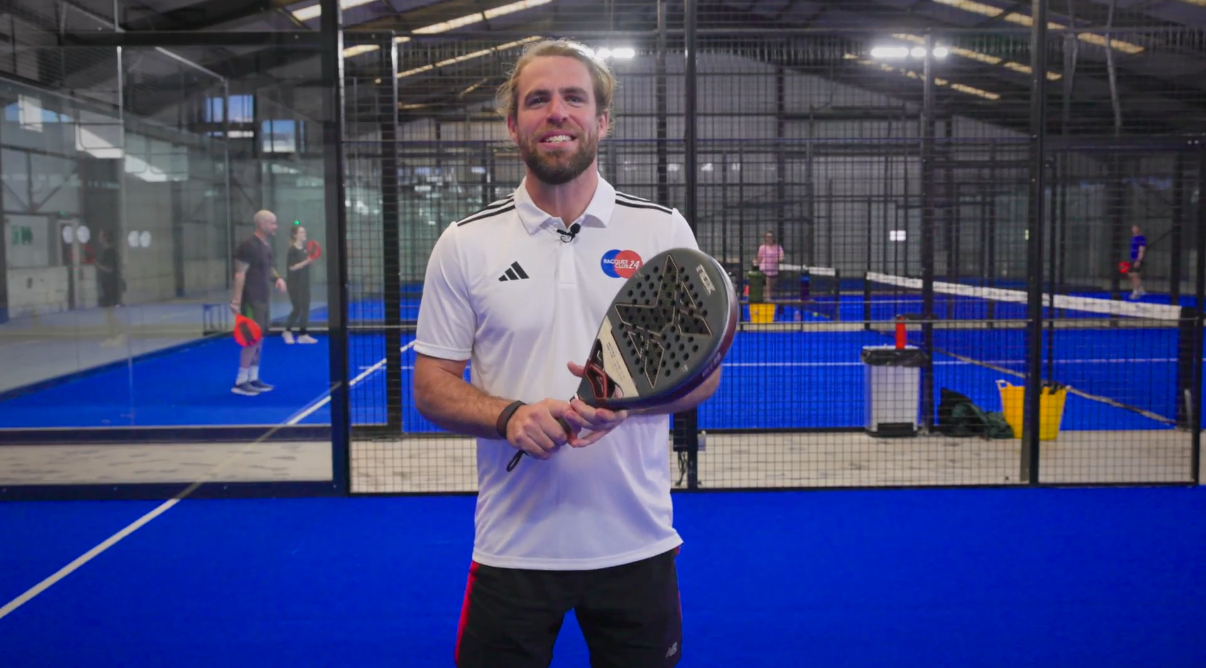 Gavin on court in his RC24 coaching polo
